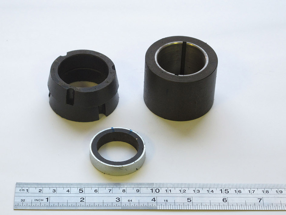 Process for production of bonded magnets from REM alloys was developed and commercialized