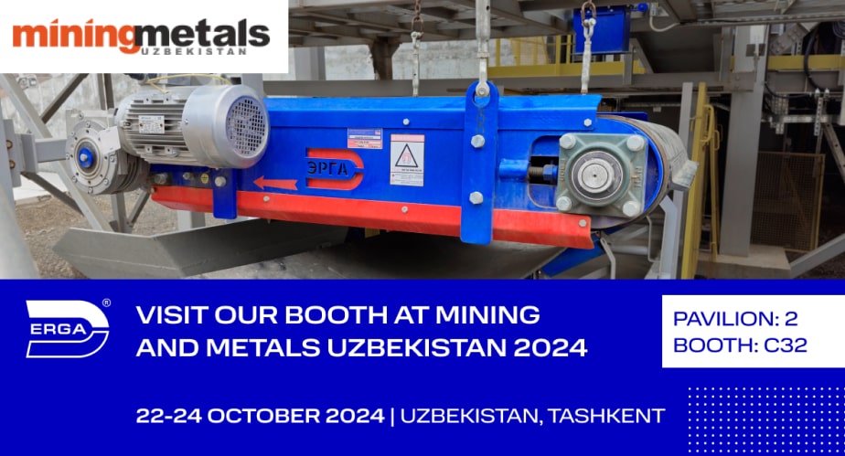 ERGA will participate in the 18th international exhibition “Mining, Metallurgy and Metalworking — MiningMetals Uzbekistan"