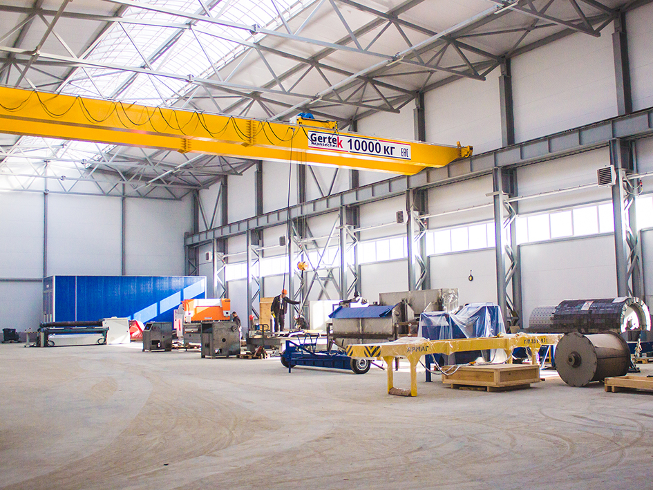 A new workshop for the production of large-sized equipment with 2000 sq.m area was opened